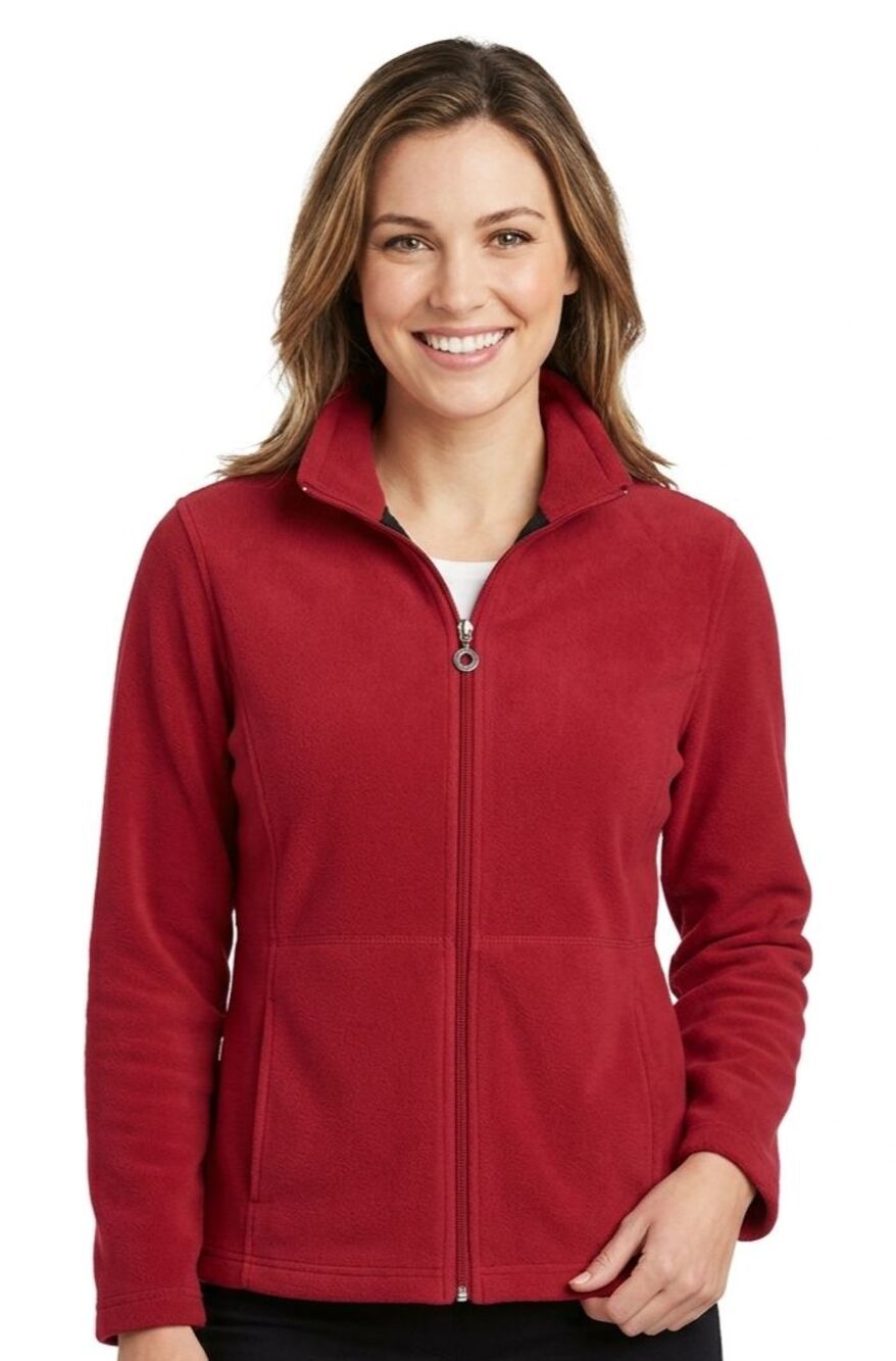 Telluride Clothing Co Red Microfleece Full Zip Jacket Women’s Sz M EUC Gorpcore